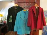 Huge Collection of Novelty Jackets, Escada, Ferragamo, many other designers