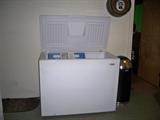 Whirlpool chest freezer, bullet trash can