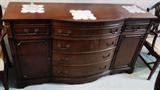Antique Sheraton style buffet - measures 62" wide x 20.5" deep and 35.25" tall. $ 450.00 SOLD