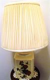 Flowered ceramic lamp $ 20.00
