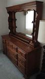 Dresser / Mirror - Dixie furniture - $ 300.00 - measures 64" wide x 73" tall x 19" deep.