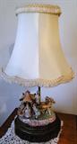Vintage ceramic carriage lamp - $ 80.00