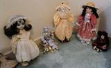Porcelain dolls - from $ 30.00 - $ 50.00 each