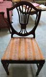 Set of 6 Shield back chairs (includes 2 captain's chairs) - $ 550.00 for the set. SOLD