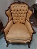 Antique Italian Provincial wingback chair $ 475.00 - measures 30" wide x 46" tall. SOLD