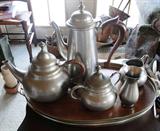 Pewter tea set - $ 80.00