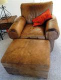 Leather chair / Ottoman $ 200.00