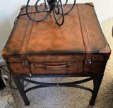 Pair of Suitcase style end tables $ 160.00 for both.