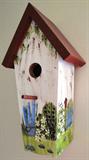 Wood bird house - $ 10.00