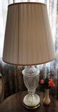 Pair of cut glass lamps $ 30.00 each.