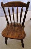 3 solid wood chairs $ 20.00 each