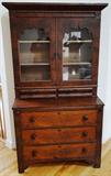 Antique glass front china hutch $ 500.00