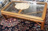 Glass top coffee table $ 80.00