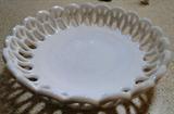 Lattice milk glass candy dish $ 20.00