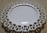 Lattice milk glass plate $ 20.00