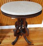 Antique marble top table $ 120.00