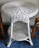Wicker end table $ 30.00