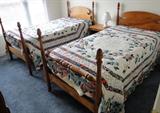 Twin Beds $ 200.00 each (includes mattress / box spring and bedding).