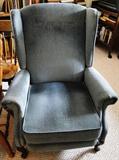 Blue wingback chair $ 60.00