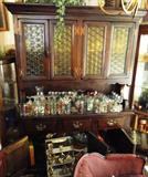Glass front china hutch $ 200.00