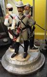 Ceramic clown, army and marine collectible figurines from $ 10.00