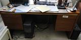 Solid wood desk $ 100.00