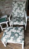 Outdoor PVC Chair / Ottoman $ 50.00