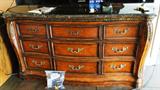 Kathy Ireland Dresser / Mirror with marble top $ 500.00 (matching wardrobe / armoire, california king bed, 2 end tables and dresser also available)