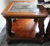 Pair of solid wood end tables $ 100.00 each