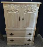 Blonde wood armoire $ 160.00