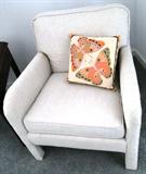 White upholstered chair $ 80.00 (2 available)
