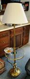 Floor / glass top table lamp $ 50.00