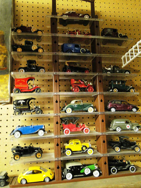 Collectible model car set with display - $ 100.00