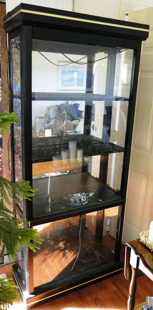 Large glass display case $ 200.00