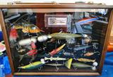 Picture 3 of 3 - Hand made Macatawa wood lures by Tony Smith - all 3 pictures close to 100 pieces with display cases $ 10,000.