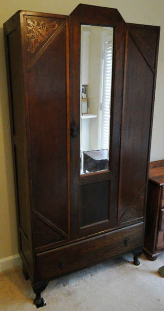 Vintage mirrored armoire $ 260.00