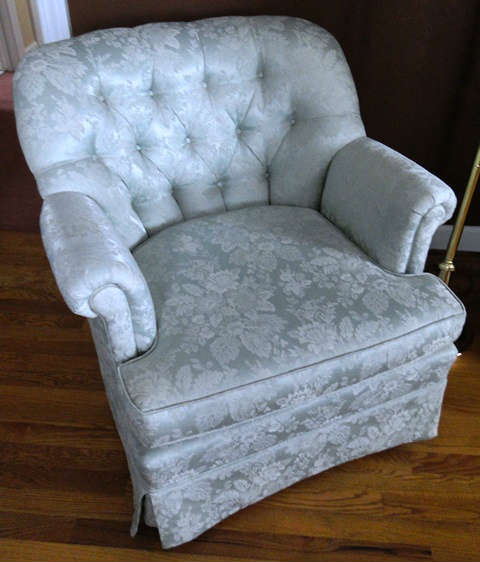 Upholstered chair $ 120.00