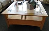 Glass top coffee table $ 160.00