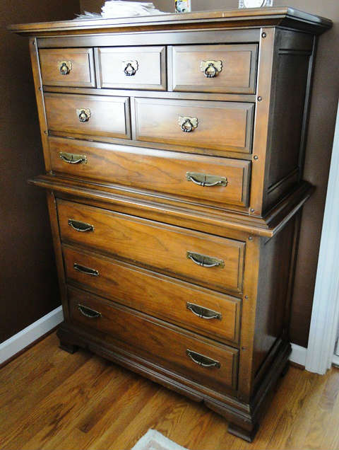 Solid wood tall dresser $ 280.00