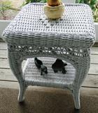 Wicker end table $ 40.00