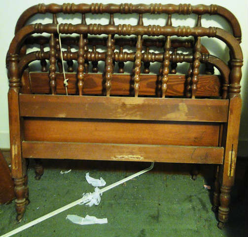 Antique Spindle Bed Frame - $ 60.00