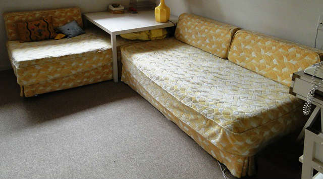 2 Piece Bed set with corner table $ 300.00