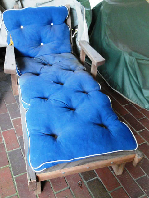 Wood loungers (2) $ 80 each and Wood Chairs (2) $ 40 each.