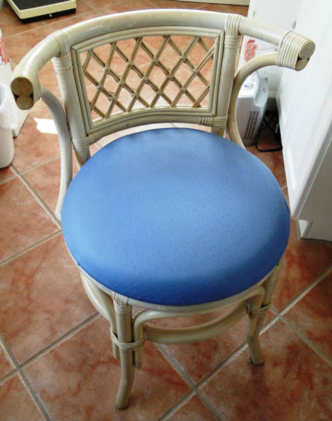 Rattan vanity chair. $ 30.00