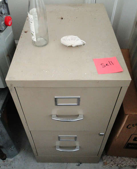 File cabinet. $ 30.00