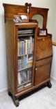 Antique Secretary / Glass front bookshelf $ 420.00