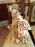 Italian ceramic 8 day clock $ 80.00 - 22" tall x 10" wide x 7" deep.