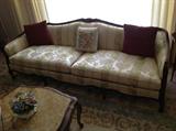 Wood trim vintage sofa $ 400.00 - 87" wide x 31" deep x 31" tall