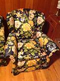 Flower upholstered chair $ 60.00