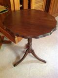Scalloped edge tea table $ 50.00